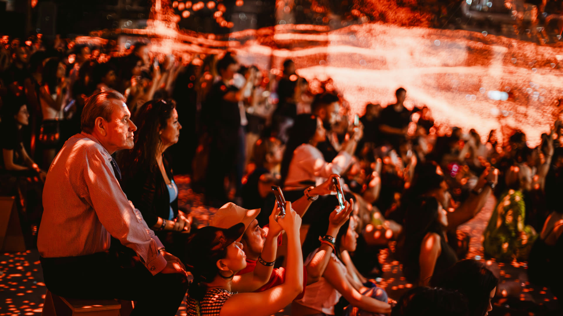 RExperience KL — audience watching an immersive projection